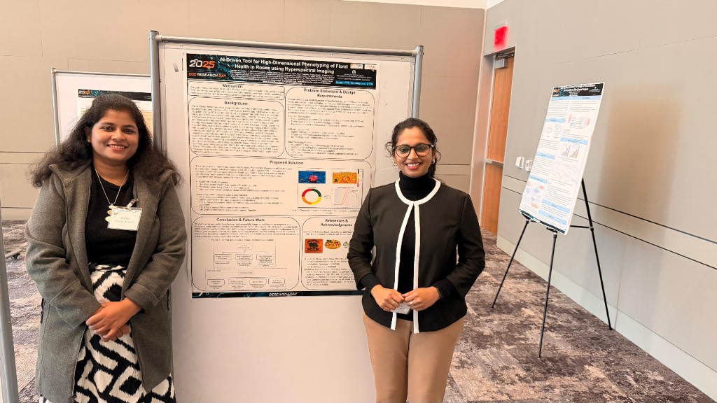 UT Dallas ECE Research Day poster session (Nov 2025)